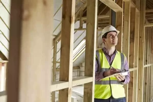 Melbourne building inspector in white hat